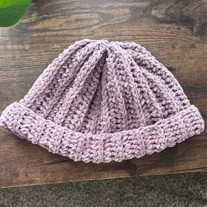 Cozy Knit Beanie in Light Purple